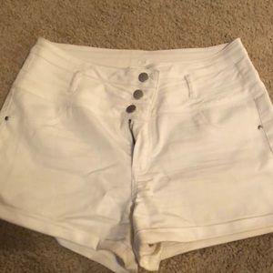 White High waisted shorts